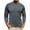 Dark Gray, variant on WREESH Mens Henley Shirts Workout Shirt Knit Undershirt Solid Long Sleeve Crew Neck Pullover Slim Fit Causal T Shirts Olive Green