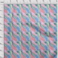thumbnail image 4 of oneOone Viscose Chiffon Medium Blue Fabric Abstract Geometric Sewing Craft Projects Fabric Prints by Yard 42 Inch Wide, 4 of 4