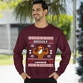 thumbnail image 3 of Christmas Sweatshirt, Brodolf The Gainzdeer Christmas Sweatshirt, Funny Muscular Reindeer Ugly Holiday Jumper, Festive Gym Lover Gift for Weightlifters & Fitness Fans, 3 of 5