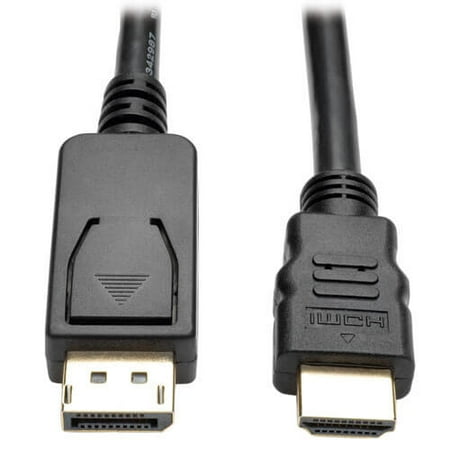 Tripp Lite 6ft DisplayPort to HDMI Adapter Converter Cable DP w/ Latches to HDMI DPort 1.2 4K x 2K M/M