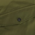 thumbnail image 4 of safuny Men's Bomber Jacket Coat Holiday Winter Tops Zipper-Up Casual Solid Fall Trendy Comfy Stand Collar Long Sleeve Green 5XL, 4 of 4