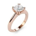 thumbnail image 3 of 2.00 Ct Solitaire Cushion Shaped Natural Moissanite Engagement Rings for her Solid 18K Rose Gold, 3 of 6
