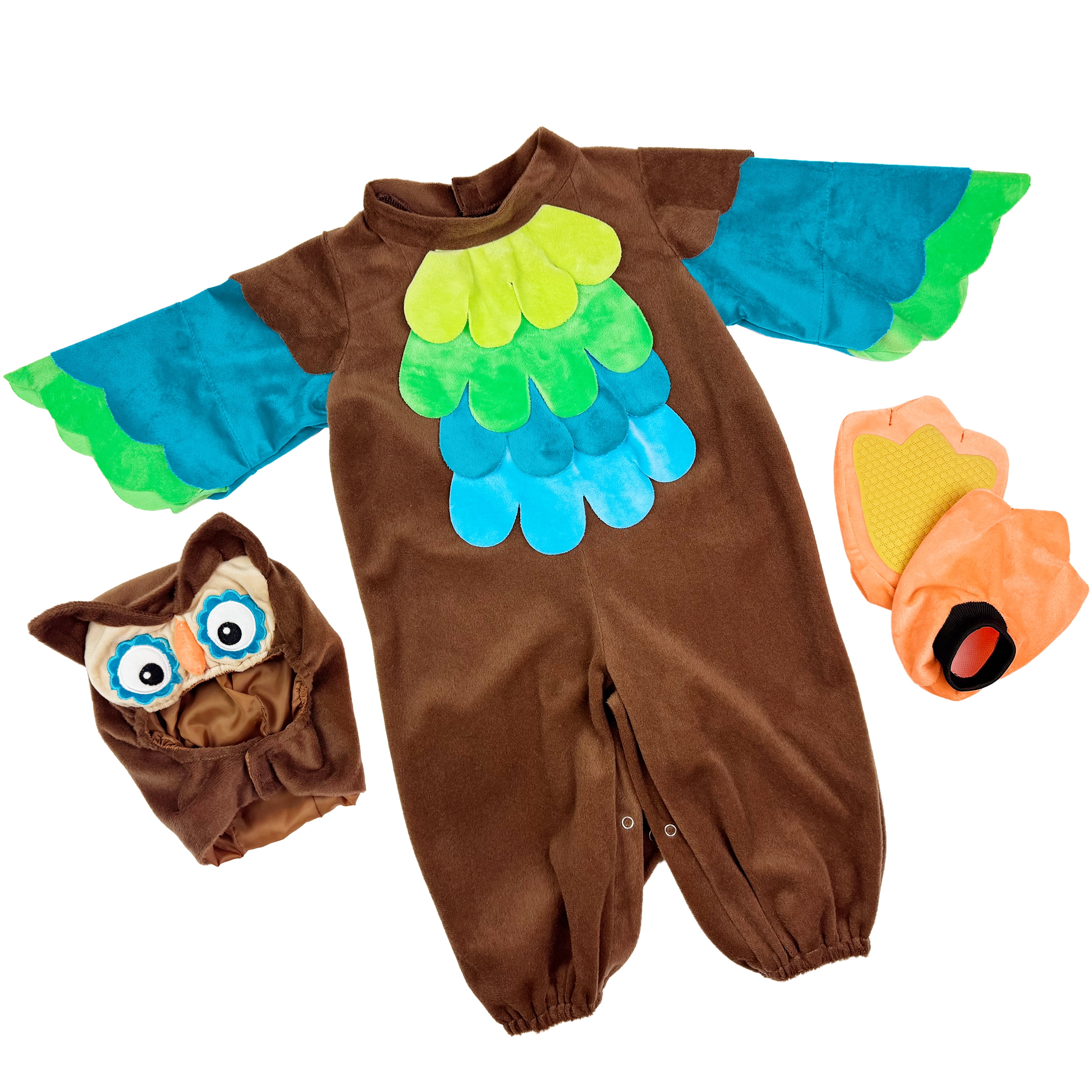 Baby Owl Halloween Costume for Infant, Size 0-6M, by Way to Celebrate
