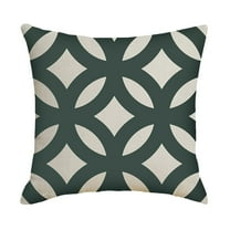 18x18 Inch Throw Pillow Covers Set of 4 - Boho Modern Farmhouse Decorative Pillowcases, Neutral Linen Cushion Covers for Couch, Bed, and Home Decor