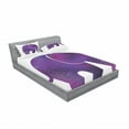 thumbnail image 3 of Ambesonne Animal Fitted Sheet & Pillow Sham Set, Hearts, Twinxl, Fuchsia and Purple, 3 of 3