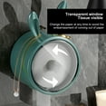 thumbnail image 3 of Cute  Wall Mounted Toilet Paper Holder Transparent Roll Paper Storage Dispenser Box, 3 of 8