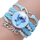 thumbnail image 4 of Pulsera con estampado de Disney Stitch para niña, brazalete de cuero multicapa transparente, acrílico, Lilo & Stitch, dibujos animados, regalo bonito, 4 of 5