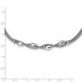thumbnail image 5 of 925 Sterling Silver Fancy Necklace Chain Polished Twisted w/1.25 in ext 16.5 inch, 5 of 5