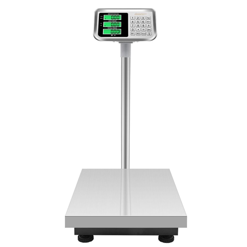 300kg Weight Electronic Platform Scale Stainless Steel HighDefinition LCD Display Luggage