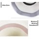 thumbnail image 4 of Sombrero de paja para mujer, plegable, de ala ancha, con protección UV UPF50, para viajes, para playa y verano, 4 of 7