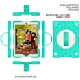 thumbnail image 6 of For iPad 6th/5th Gen 9.7"(2018/2017) Case,Kids Friendly,With Rotatable Adjustable Hand Strap,Retractable Kickstand,Shoulder Strap,Kids Friendly,Shockproof Anti-fall Rugged Heavy Duty Case,Mint, 6 of 10