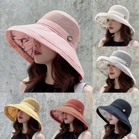 LRen Women Tea Party Hats Wide Brim Sun Hat with UPF 50 for Outdoor Summer Activities Beach Travel and Gardening Black