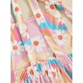 thumbnail image 6 of Bagilaanoe Toddler Baby Girl Summer Jumpsuit Sleeveless Daisy Print Romper Overalls 6M 12M 18M 24M 3T 4T Kids Flared Pants Summer Clothes, 6 of 8