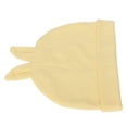 thumbnail image 2 of Gorro para bebé recién nacido con orejas de conejo amarillas, de algodón suave y muy elástico, ideal para el hogar, viajes al aire libre., 2 of 14