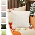 thumbnail image 7 of Moocorvic Christmas Throw Pillow Covers 18x18, Soft Faux Velvet Christmas Tree Cushion Case for Couch Sofa,White, 7 of 7