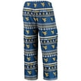 thumbnail image 5 of Men's Concepts Sport Navy West Virginia Mountaineers Ugly Sweater Long Sleeve Top and Pants Sleep Set, 5 of 5