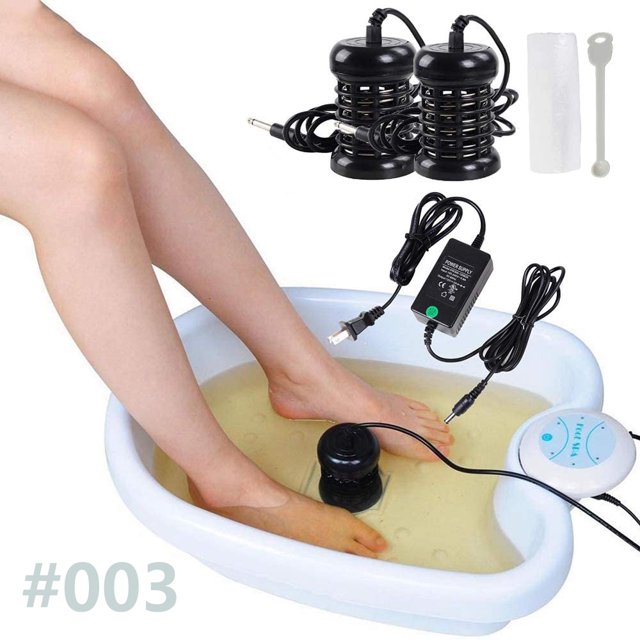iMeshbean 25W Ionic Detox Foot Bath Cleanse Spa Machine w/ 2 Arrays and 20 Liners Tub Manual For
