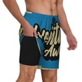 thumbnail image 2 of Naloa Adventure Awaits Print Men Swim Trunks with Compression Liner ,Board Shorts,Men's Swim Shorts with Drawstring and Elastic Waistband-XX-Large, 2 of 6
