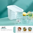 thumbnail image 6 of Xhegex 3.6L Cold Kettle With Faucet In Refrigerator,Large Capacity Storage For Fruit Dispenser With Top And Spigot Fruit Teapot Lemonade Bucket, 6 of 6