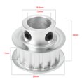 thumbnail image 5 of Synchronous Wheel XL 15 Teeth 12mm Bore Aluminum Timing Pulley 11mm Width Belt, 5 of 5