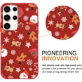 thumbnail image 2 of 2 Packs Christmas Print Phone Case for Samsung Galaxy S21 FE 5G 6.4", with Aesthetics Pattern Design Soft TPU Silicone Xmas Cases, Shockproof Bumper Protector Camera Girls Women Cover, Deer, 2 of 6