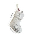 thumbnail image 2 of Lunxisen 1 Pcs Christmas Stockings with Initials, Mini Embroidered Monogram Knit Family Christmas Stocking,Xmas Stocking for Kids, Christmas Decoration for Family Fireplace Holiday Party(9in), 2 of 9