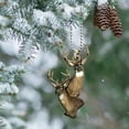 thumbnail image 5 of Christmas Deer Antler Car Pendant Decoration - Acrylic Car Antler Ornament for Holiday Vehicle Interiors and Rustic Christmas Gift Ideas, 5 of 5