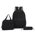 thumbnail image 2 of HJYCHN Boy Backpack Heart Dot Print 3Pc Set Daypack with Lunch Tote Pencil Case Back to School Supplies for Kids Backpack for Girls Black, 2 of 5
