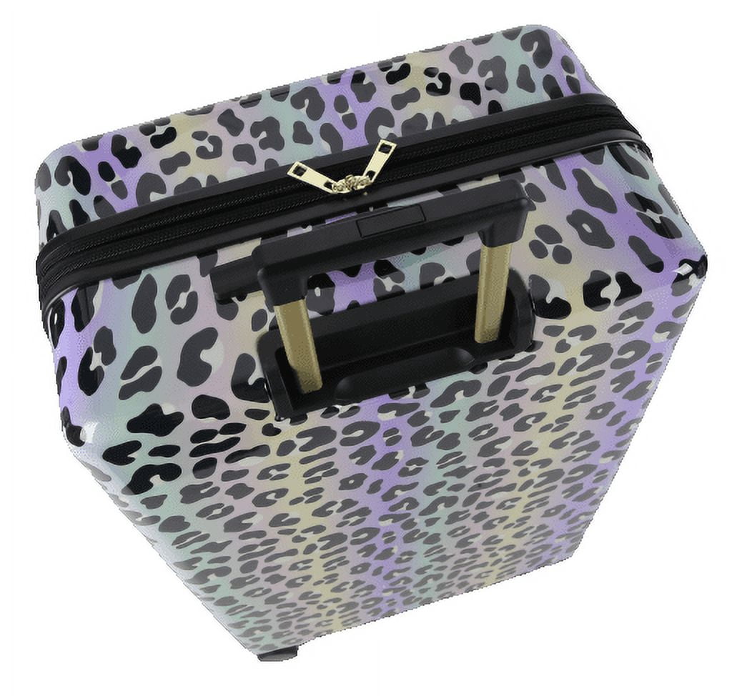 ABS Plastic 20-inch Hardside Carry-On Luggage in Leopard Print, Exclusive to Walmart.com, All Ages