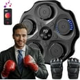 thumbnail image 2 of Prociv Upgrade Music Boxing Machine, Smart Bluetooth Interactive Wall-Mounted Punching Trainer with Red Gloves, Home Workout & Agility Training Equipment for Kids and Adults, 2 of 8
