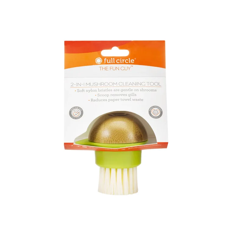  Full Circle FunGuy, 2 in 1 Mushroom Cleaning Brush, Green :  Home & Kitchen