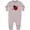 AC-Heather Grey, variant on Inktastic Lady Bug and Hearts Baby Fleece Romper