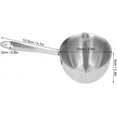 thumbnail image 2 of ABCISI Mini Butter Warmer, 6.7oz/200ml Stainless Steel Mini Butter Warmer Coffee Milk Warmer Pot with Dual Pour Spouts Small Saucepan Chocolate Melting Pot (Silver), 2 of 18
