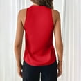 thumbnail image 5 of Ktyne Tank Top Women Business Professional Sleeveless Blouse To Wear Under Blazers V-Neck Vest Shirt Summer Fashion Work Tops Red L, 5 of 7