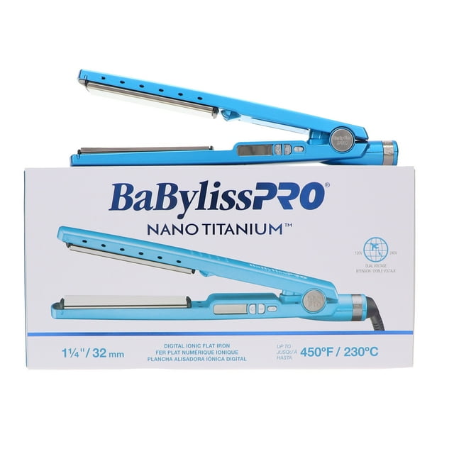 BaBylissPRO Nano Titanio Ultra-Delgada Plancha de Alisado 1 1/4 Pulgadas BaBylissPro BaBylissPRO Nano Titanio Ultra-Delgada Plancha de Alisado 1 1/4 Pulgadas