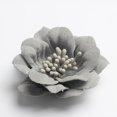 thumbnail image 3 of Fabric Camellia Flower Embellishments Applique For DIY Women' Acessories 4.5cm - Grey, 3 of 9