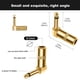 thumbnail image 4 of Cabezal Recta Masculina 90 Grados Codo Enchufe 2 Piezas 6.35 Mm Audio 1/4 Pulgadas TS, 4 of 9