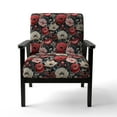 thumbnail image 4 of Designart "Vintage Pink Poppy Flourish Gardens" Upholstered Floral Accent Chair and Cottage Arm Chair - Multiple Color & Pattern, 4 of 7