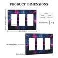 thumbnail image 3 of Game Neon Cyberpunk Style Switch Cover Decorative Wall Plate 3-Gang Standard Size, 3 of 5
