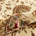 thumbnail image 4 of Well Woven Sultan Sarouk Ivory Oriental 5 Round (5'3" Round) Area Rug Persian Floral Formal Traditional Area Rug Easy Clean Stain Fade Resistant Shed Free Modern Classic Thick Soft Plush Rug, 4 of 5