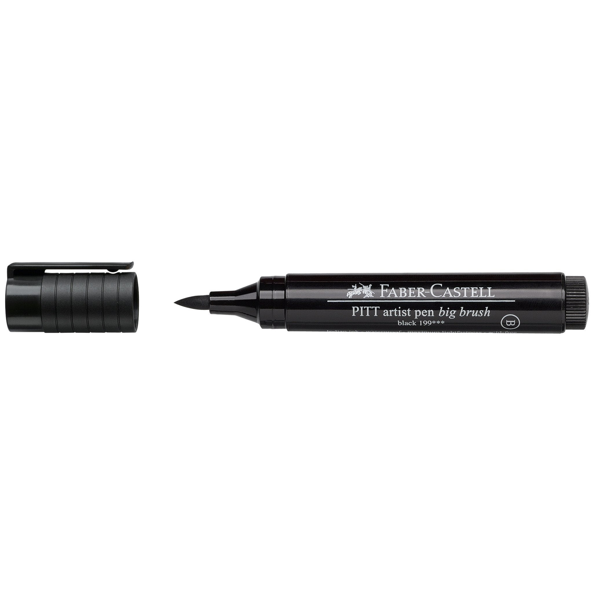 Black Marker: Big Brush Pitt Artist Pen in Black – Faber-Castell USA