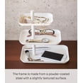 thumbnail image 6 of Yamazaki Home Jewelry + Accessory Trays, White, Steel, 6 of 7