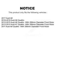 thumbnail image 2 of TEC Front Rear Ceramic Brake Pads Kit for Car Audi A6 Quattro A7 A8 KTC-100244, 2 of 10