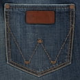 thumbnail image 4 of Wrangler Men's Retro Medium Wash Low Rise Relaxed Bootcut Stretch Denim Jeans Indigo 44W x 32L  US, 4 of 4