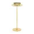 thumbnail image 3 of 55.1in Round Clothing Rack, Clothes Display Rack, Rotatable Garment Rack(Black+Gold), 3 of 12