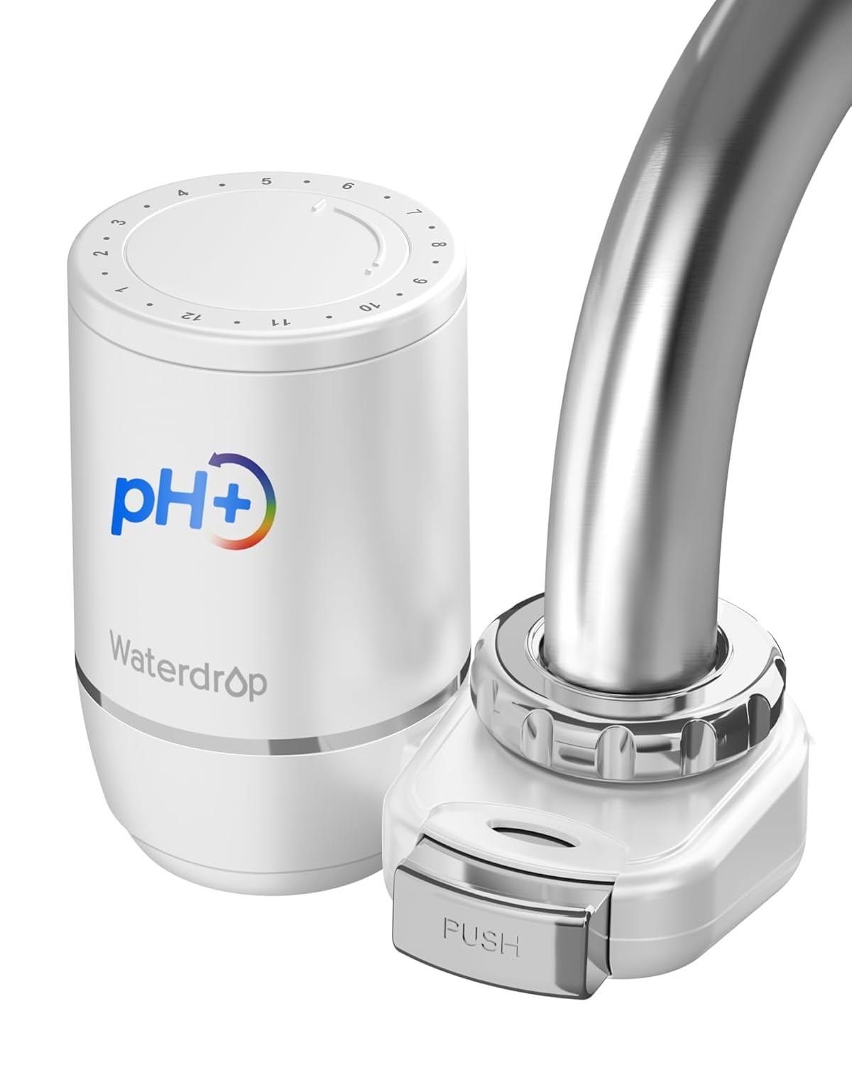 Restored [Alkaline] Waterdrop Water Filter for Sink Faucet, Filter Life Reminder, 320 Gallon, 1 Filter (Refurbished)