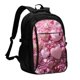 thumbnail image 1 of Balery Pink Glitter Heart Candy Mochila con carga USB para hombre y mujer - Mochila impermeable y antirrobo para portátil con puerto USB para viajes, trabajo, estudios y universidad, 1 of 7