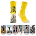 thumbnail image 2 of Calcetines antideslizantes unisex para fútbol, ​​calcetines deportivos para ciclismo, calcetines para correr (amarillo) Likrtyny Deportes al aire libre Salida diaria Juego de fiesta, 2 of 7