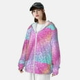 thumbnail image 5 of Easygdp Fun Rainbow Pink Lightweight Long Sleeve Sun Shirt Sports long-Sleeved Sun Protective Clothing, Quick Drying Breathable - Small, 5 of 9