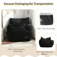 thumbnail image 5 of BYBYME Kids Bean Bag Chair,Soft Memory Foam Bean Bag Chair with Pocket for Toddlers,Lazy Sofa Lounger for Gaming,Reading,Black, 5 of 6